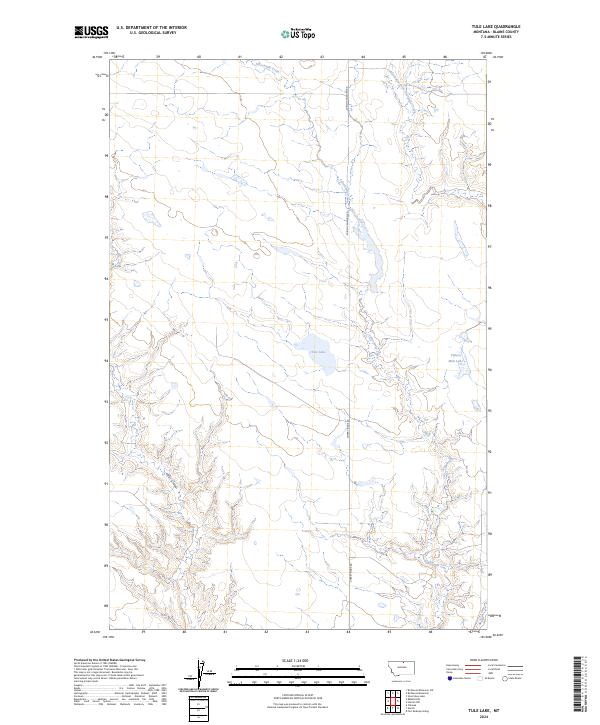 Tule Lake topographic map thumbnail