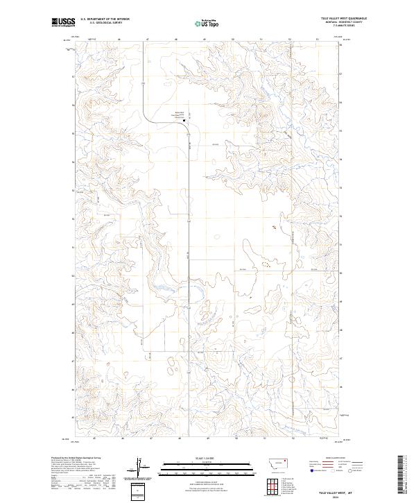 Tule Valley West topographic map thumbnail