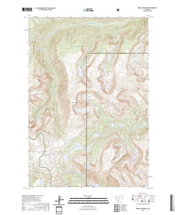 Tumble Mountain topographic map thumbnail