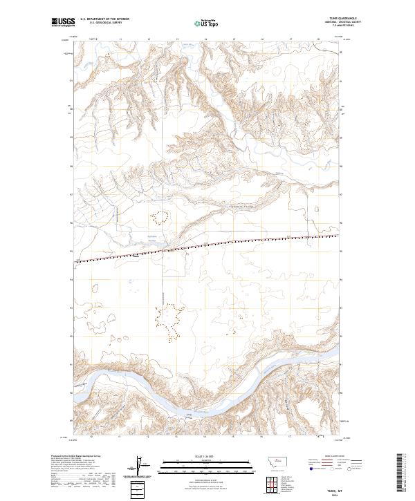 Tunis topographic map thumbnail