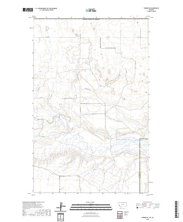 Turner NE topographic map thumbnail