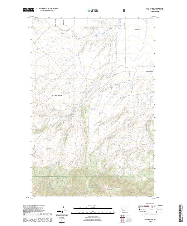Twin Sisters topographic map thumbnail