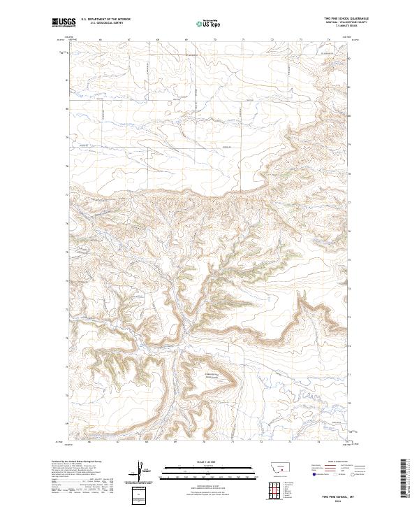 Two Pine School topographic map thumbnail