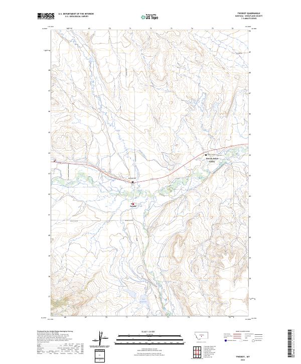 Twodot topographic map thumbnail