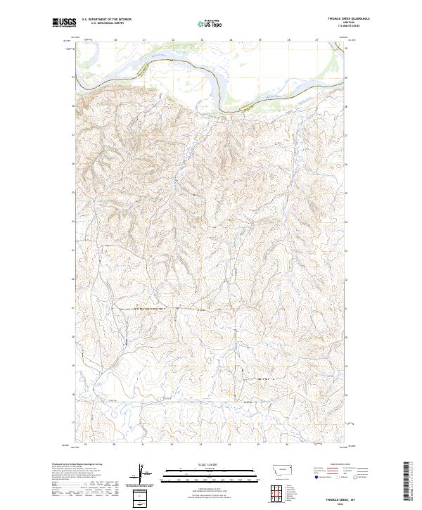 Twomile Creek topographic map thumbnail