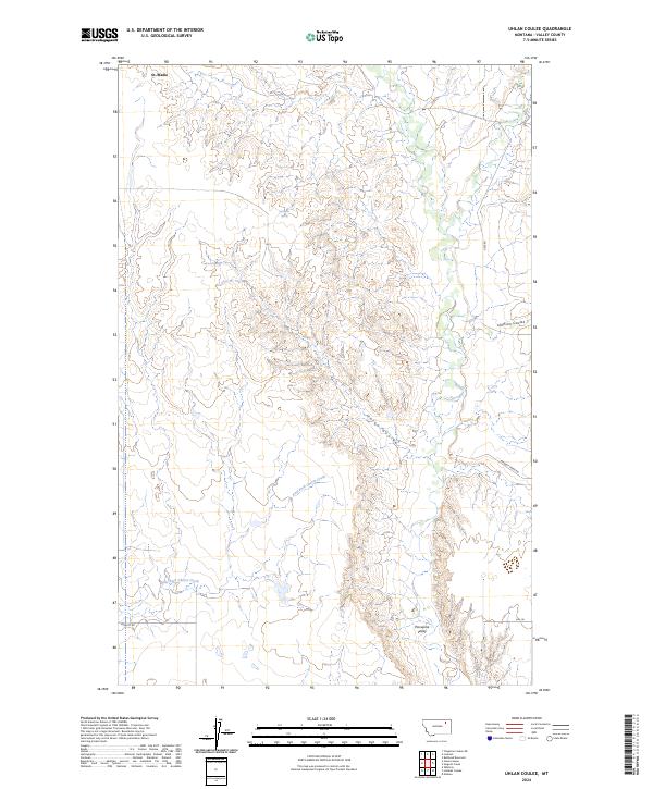 Uhlan Coulee 2024 topographic map thumbnail