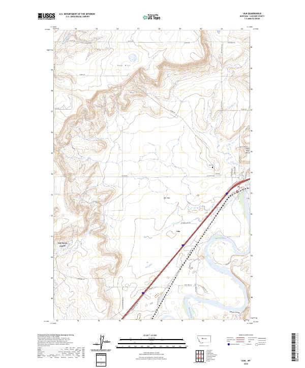 Ulm topographic map thumbnail