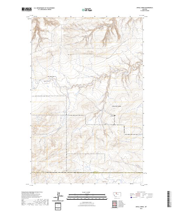 Uphill Creek topographic map thumbnail