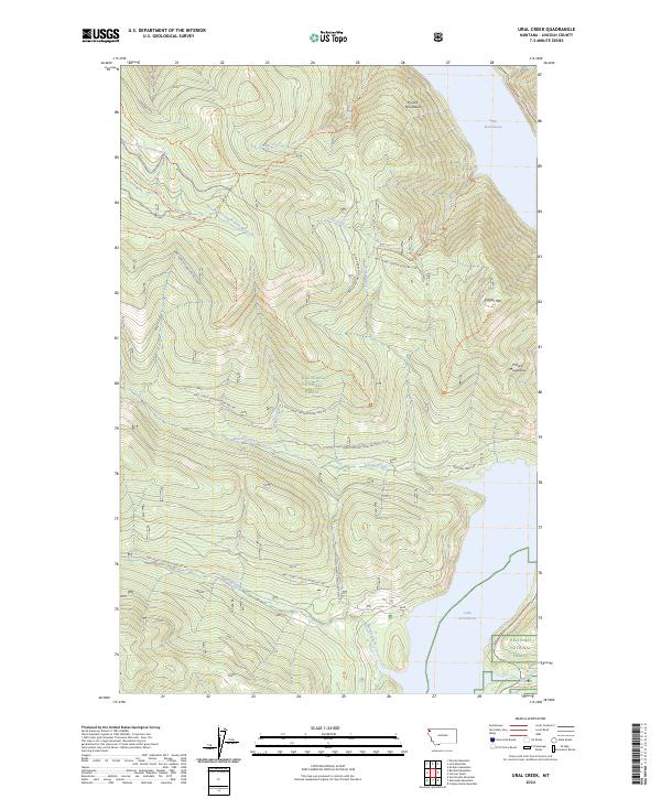 Ural Creek topographic map thumbnail