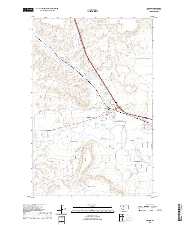 Vaughn topographic map thumbnail