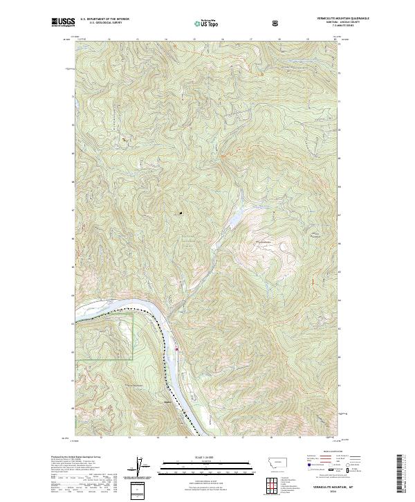 Vermiculite Mountain topographic map thumbnail