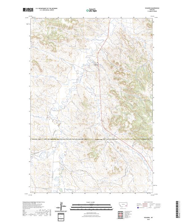 Volborg 2024 topographic map thumbnail