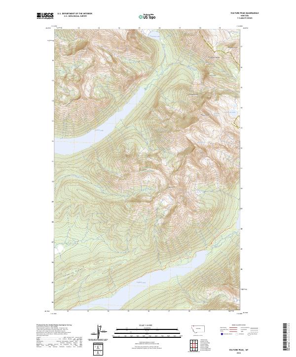 Vulture Peak topographic map thumbnail