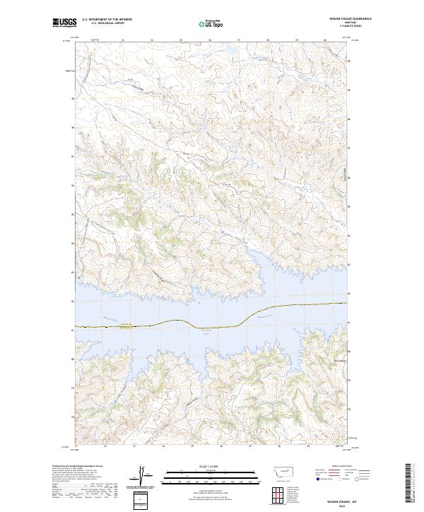 Wagon Coulee 2024 topographic map thumbnail
