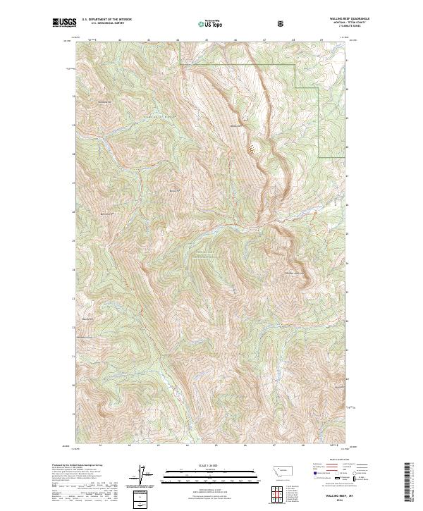 Walling Reef topographic map thumbnail