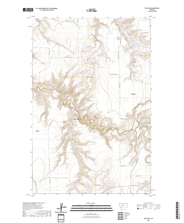 Waltham topographic map thumbnail