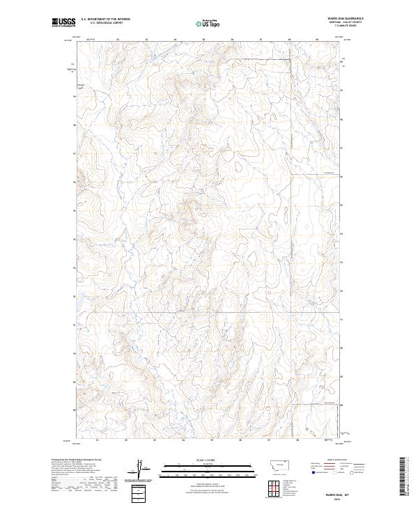 Wards Dam 2024 topographic map thumbnail