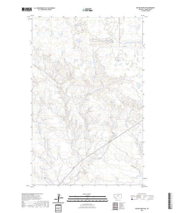 Wayne Creek NW topographic map thumbnail