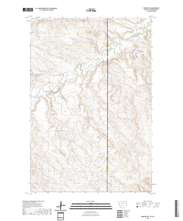 Webster NE 2024 topographic map thumbnail