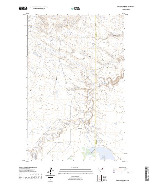 Weigand Reservoir topographic map thumbnail