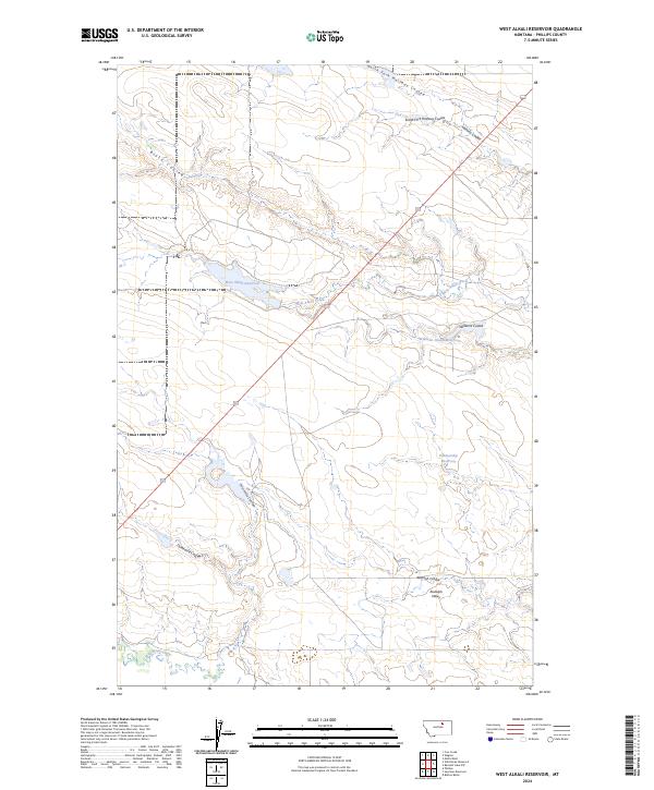 West Alkali Reservoir topographic map thumbnail