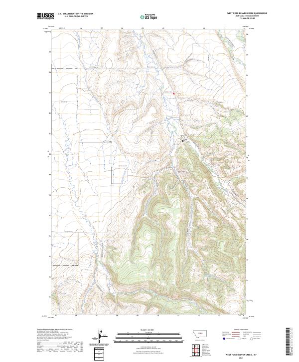 West Fork Beaver Creek topographic map thumbnail