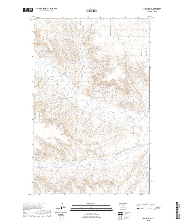 West Fork NE topographic map thumbnail