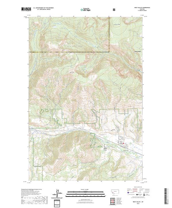 West Valley topographic map thumbnail