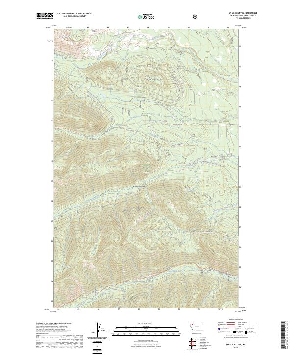 Whale Buttes topographic map thumbnail