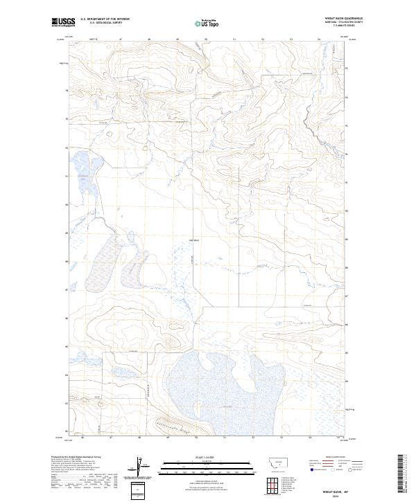Wheat Basin topographic map thumbnail