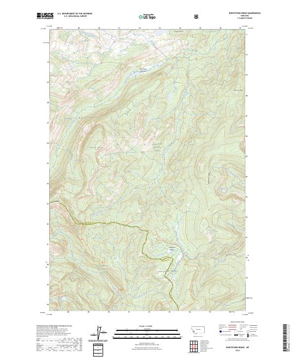 Whetstone Ridge 2024 topographic map thumbnail