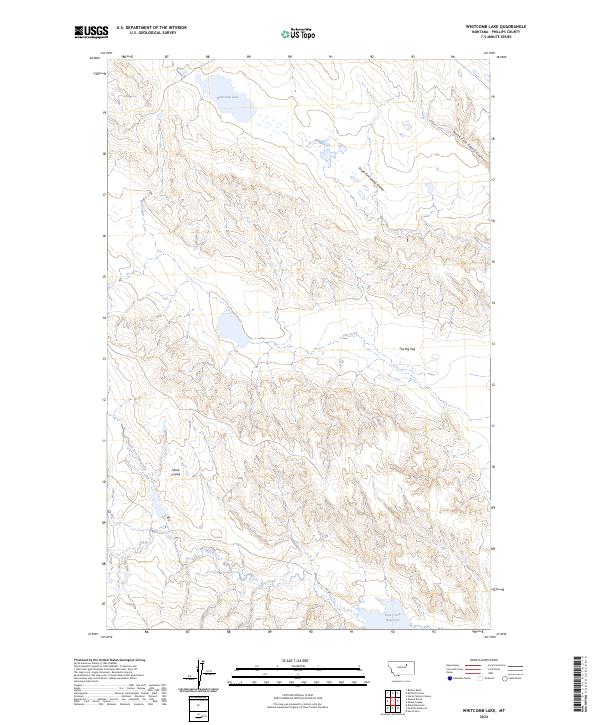 Whitcomb Lake topographic map thumbnail