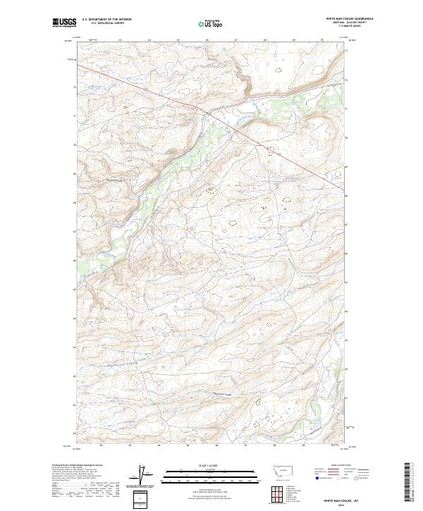 White Man Coulee topographic map thumbnail