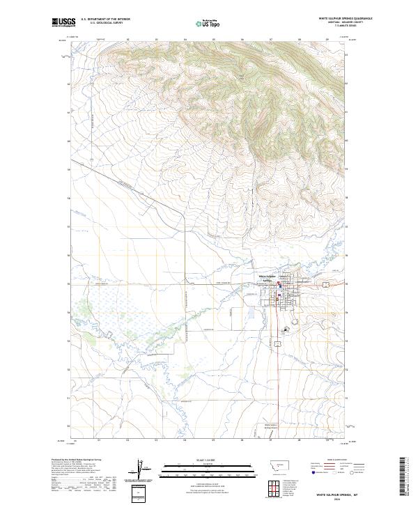 White Sulphur Springs topographic map thumbnail