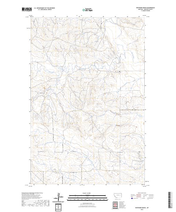 Whiteside Ranch topographic map thumbnail