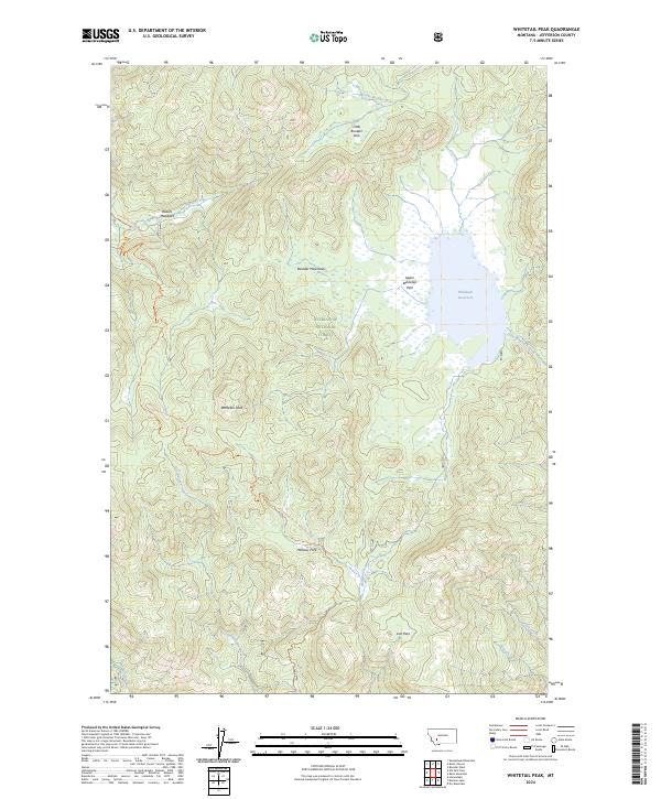 Whitetail Peak topographic map thumbnail