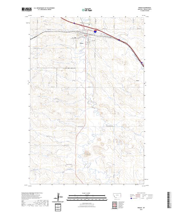 Wibaux 2024 topographic map thumbnail