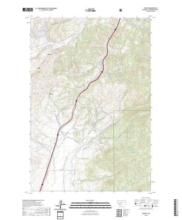 Wickes topographic map thumbnail