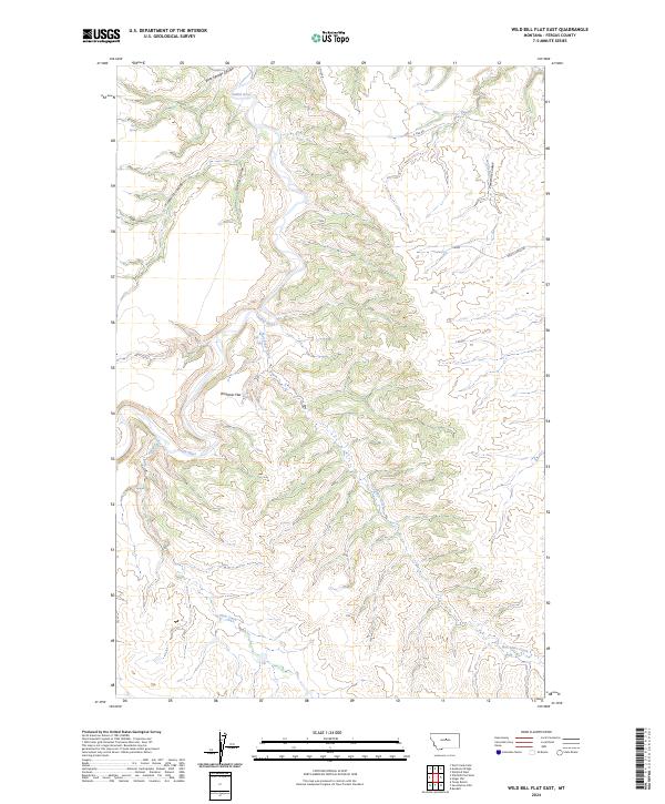 Wild Bill Flat East topographic map thumbnail