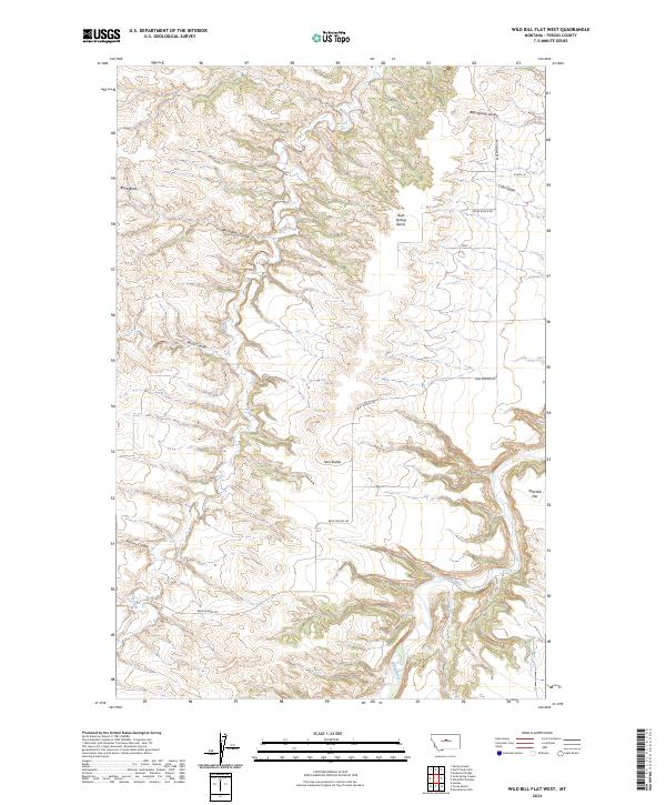 Wild Bill Flat West topographic map thumbnail