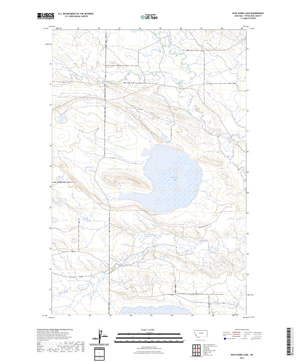 Wild Horse Lake topographic map thumbnail