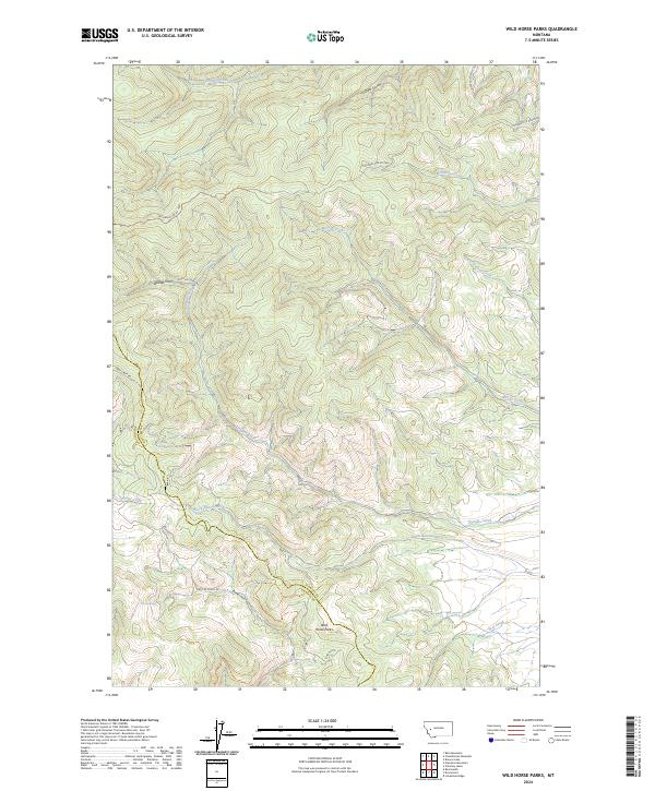 Wild Horse Parks topographic map thumbnail