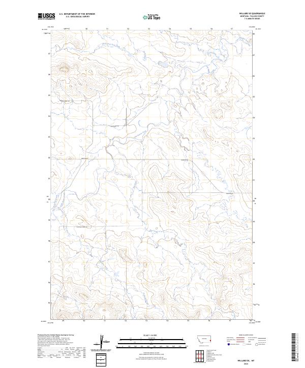 Willard SE 2024 topographic map thumbnail