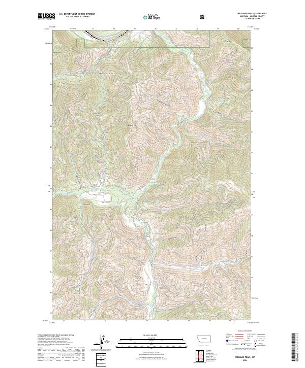 Williams Peak topographic map thumbnail