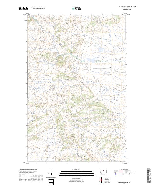 Williamson Butte 2024 topographic map thumbnail