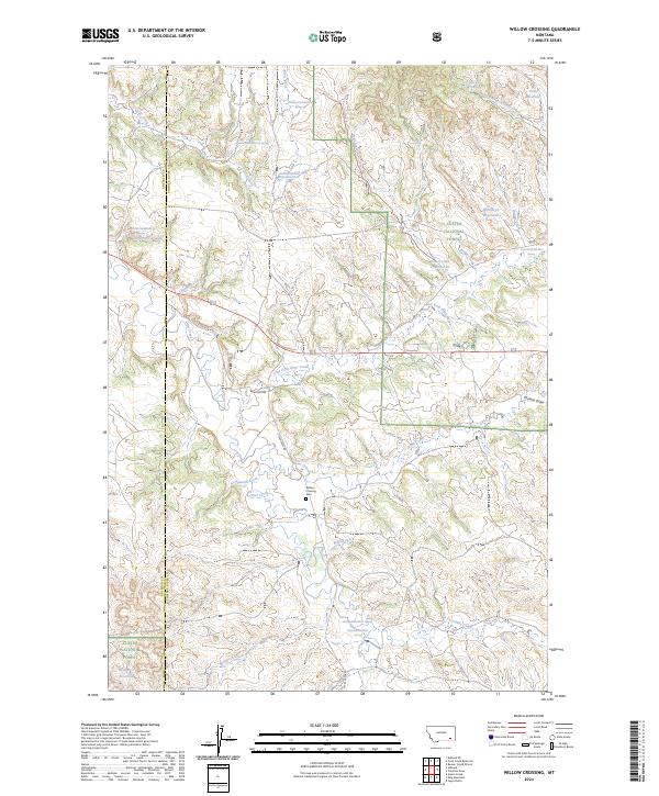 Willow Crossing topographic map thumbnail