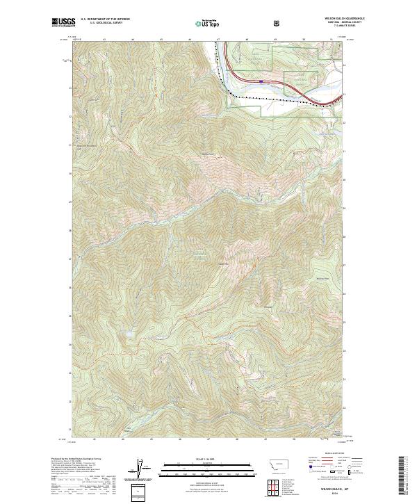 Wilson Gulch topographic map thumbnail