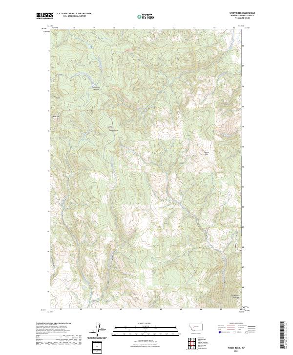 Windy Rock 2024 topographic map thumbnail