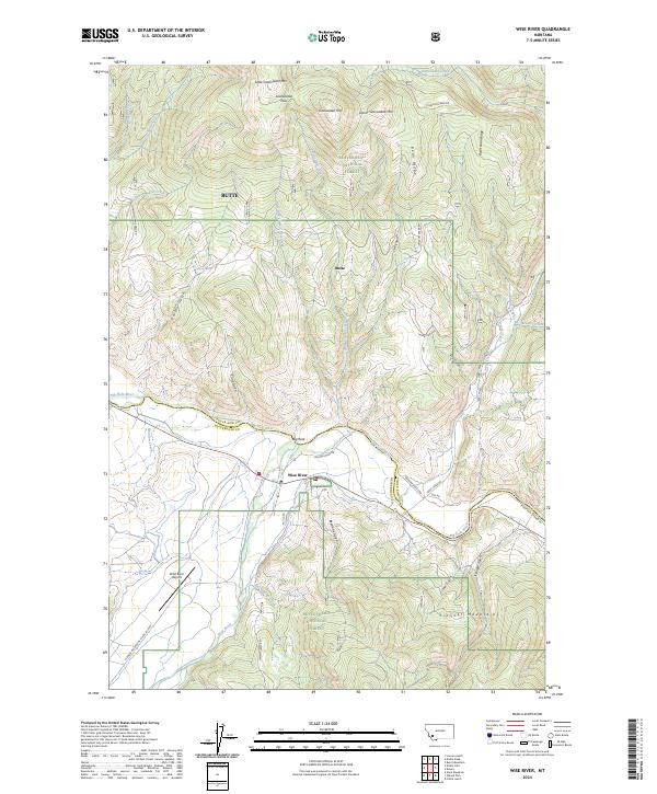 Wise River 2024 topographic map thumbnail