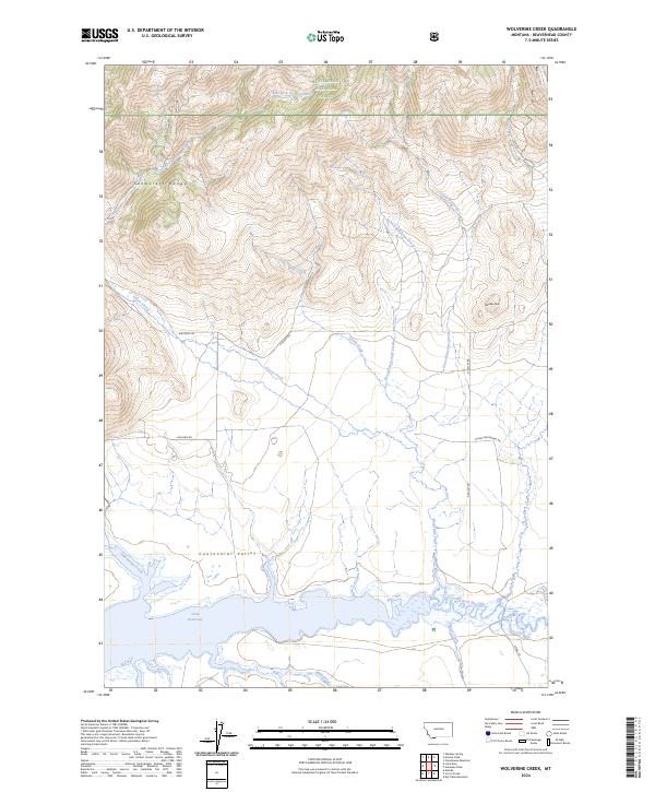 Wolverine Creek topographic map thumbnail